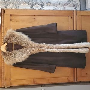 Vintage Penny Lane style suede coat.